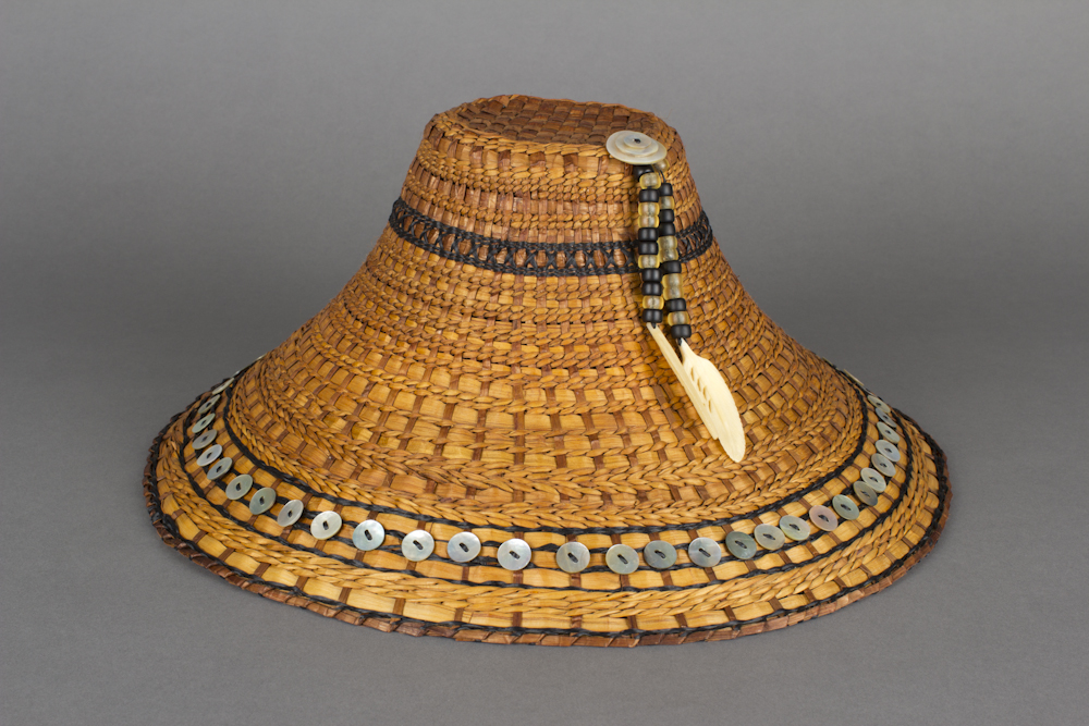 Traditional Red and Yellow Cedar Bark Hat